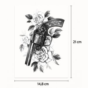 Media manga Pistola y rosas
