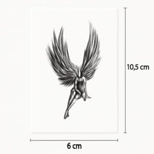 Tatuaje Ángel sentado