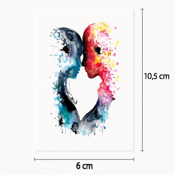 Tatuaje Beso artístico