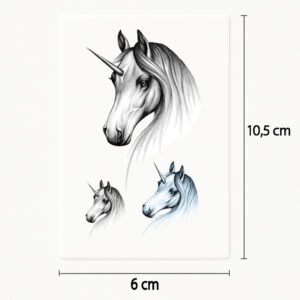 Tatuaje Triple unicornio