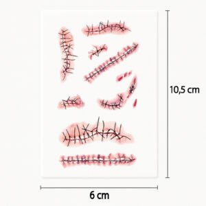 Tatuaje Herida con puntos