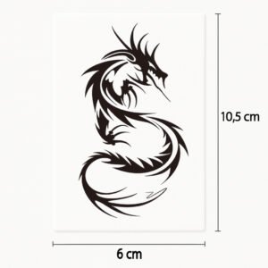 Tatuaje Dragón negro