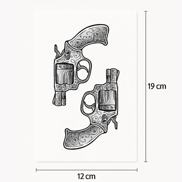 Tatuaje Revólver clásico