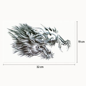 Tatuaje de pecho Dragón salvaje
