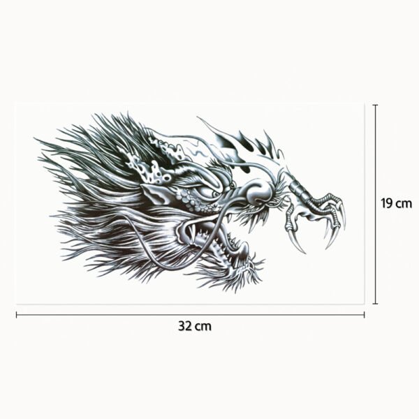 Tatuaje de pecho Dragón salvaje