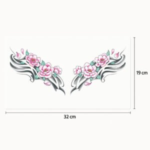 Tatuaje de pecho Flores elegantes