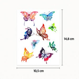 Tatuaje Mariposas de colores
