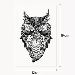 Tatuaje Búho enfadado