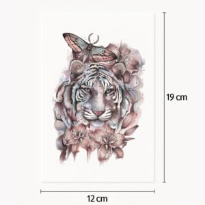 Tatuaje Animales y flores