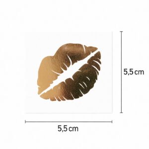 Tatuaje Beso de oro